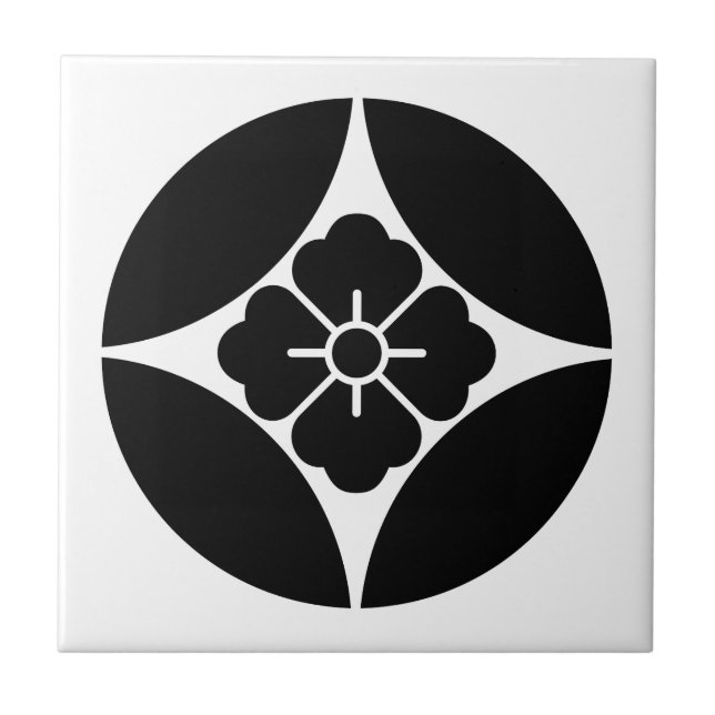 Square flower in seven treasures tile (Front)
