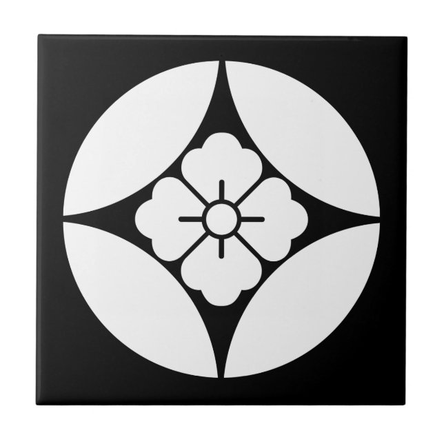 Square flower in seven treasures tile (Front)