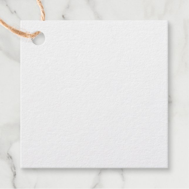 Square Foil Favour Tags (Front)