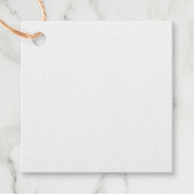 Square Foil Favour Tags (Front)