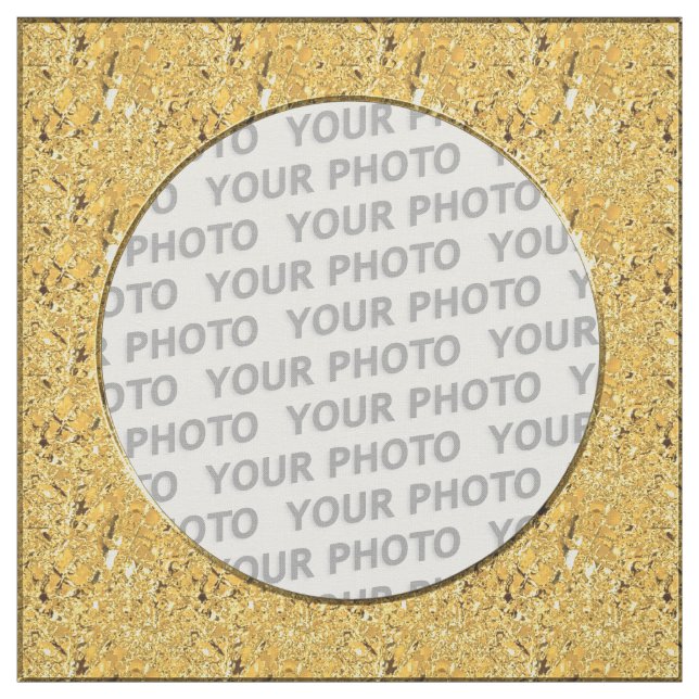 Square Frame gold leaf + your photos & ideas Fabric (Swatch)