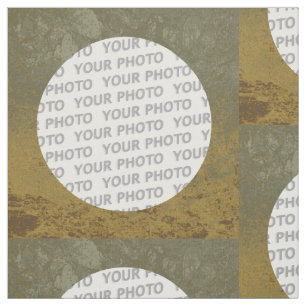 Square Frame splatter II + your photo Fabric
