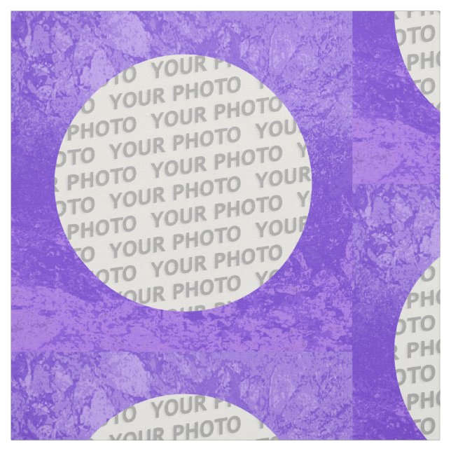 Square Frame splatter III + your photo Fabric (Swatch)