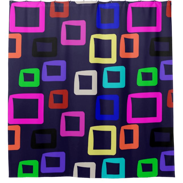 Square geometric painting, seamless design graphic (Front)
