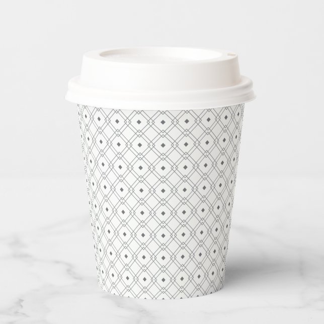 Square Geometry Paper Cup (Front)