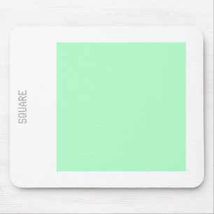 Square - Ghost Green and White Mouse Pad
