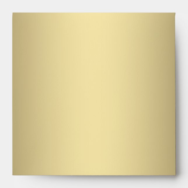Square Gold Linen Envelopes (Front)