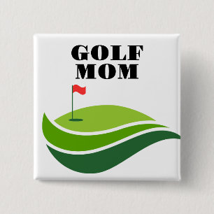 Square "Golf Mom" Button