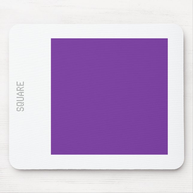 Square - Grape and White Mouse Pad (Front)