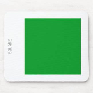 Square - Grass Green and White Mouse Pad