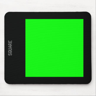Square - Green and Black Mouse Pad