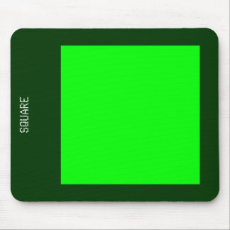 Square - Green and Dk Green Mouse Pad