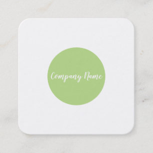 square green dot business card