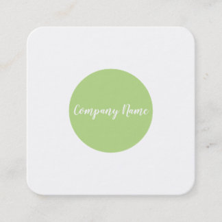 square green dot business card