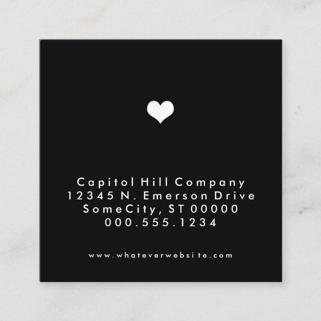 square heart appointment reminder (Front)