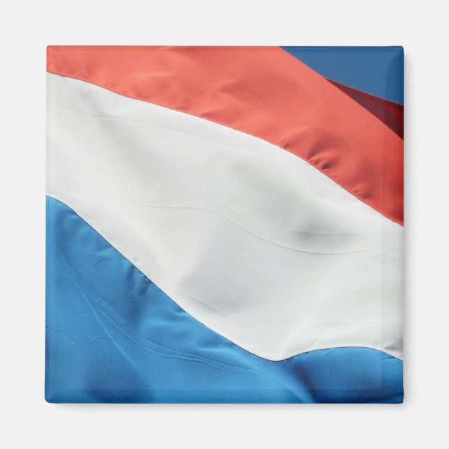 Square Holland Flag Fridge Magnets (Front)