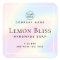 Square holographic look white border product label