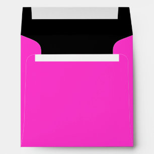 Square Hot Pink and Black Colour Combo Envelopes