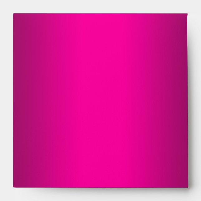 Square Hot Pink Linen Envelopes (Front)