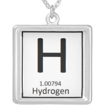 Square Hydrogen necklace