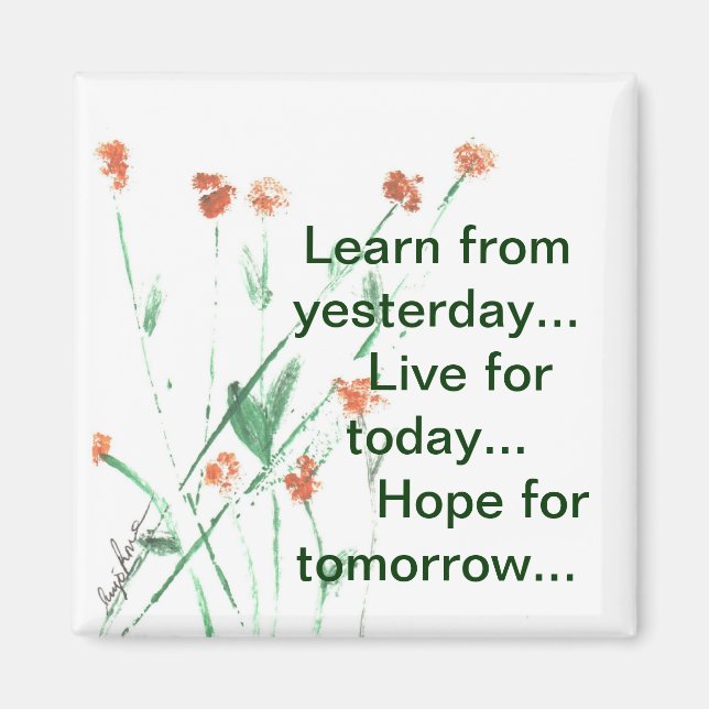 Square Inspirational Magnet (Front)