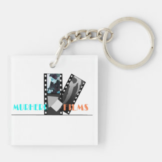 Square key chian (double-sided) keychain