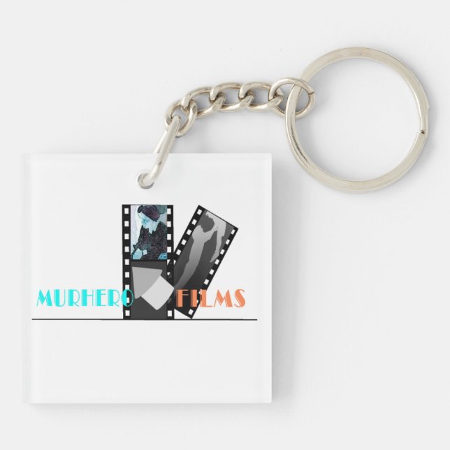Square key chian (double-sided) keychain (Back)