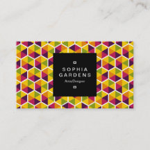 Square Label 01a - Hexagonal Pattern 01