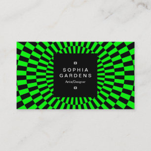 Square Label 01a - Op Art 02 Business Card