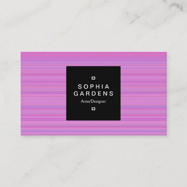 Square Label 01a - Scan Lines 03 Business Card (Front)