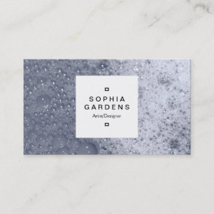 Square Label 03a - Soap Bubbles 03 Business Card
