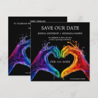 🌈❤️Square LGBTQ Heart of Pride wedding