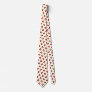 Square Logo Double Happiness Chinese Wedding Tie