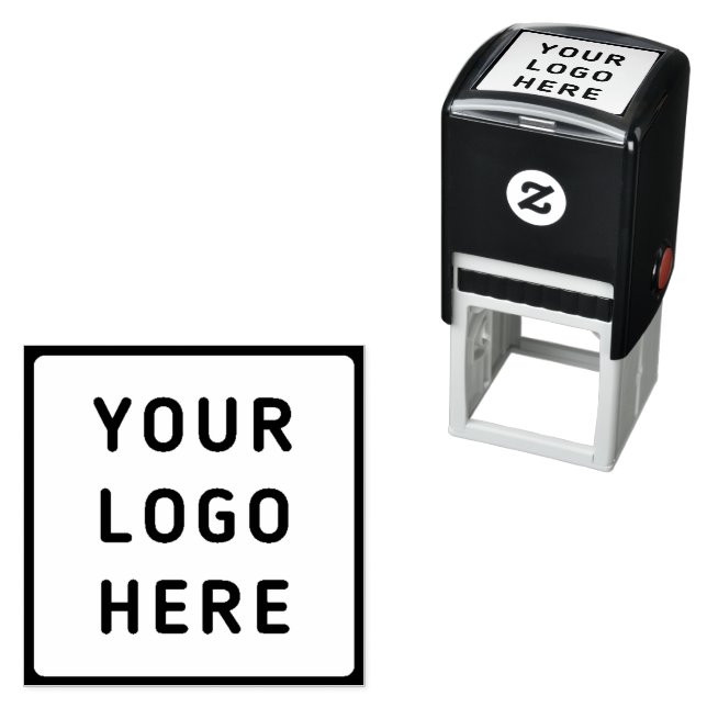 Square Logo Template Business Self-inking Stamp (In Situ)