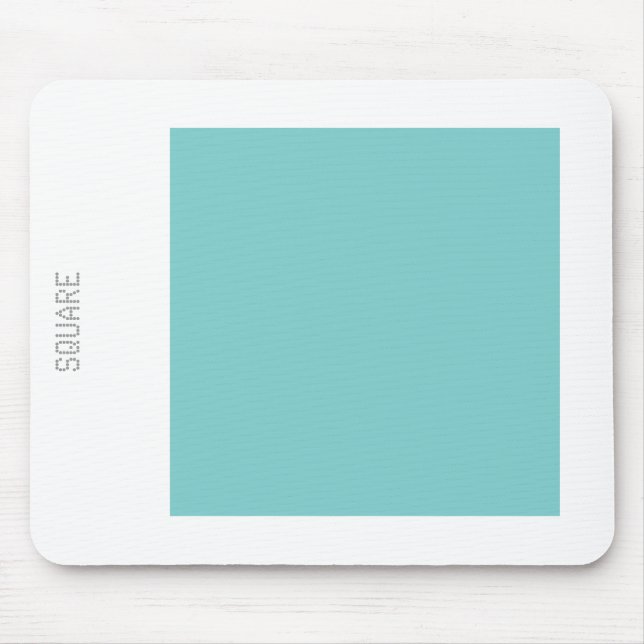 Square - Lt Blue Green and White Mouse Pad (Front)