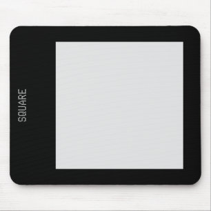 Square - Lt Grey and Black Mouse Pad