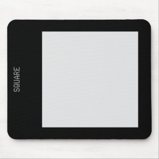 Square - Lt Grey and Black Mouse Pad