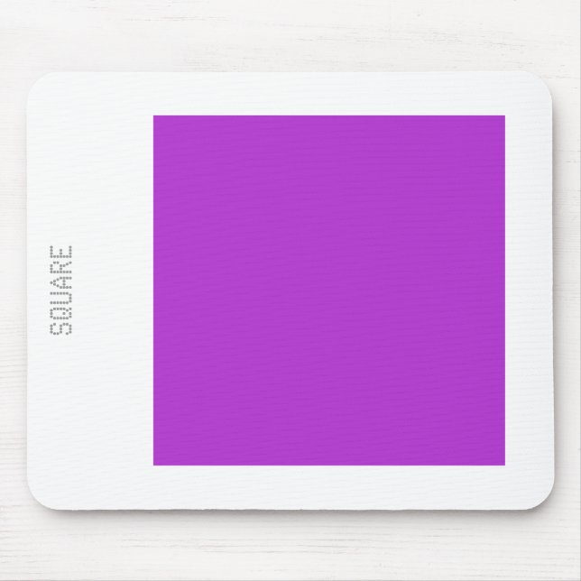 Square - Majestic Purple and White Mouse Pad (Front)
