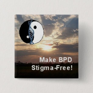 Square "Make BPD Stigma-Free!" Scenery Pin