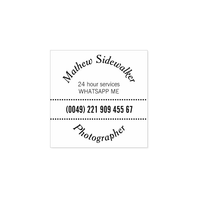 Square Mini stamp Great for Photographer (Imprint)