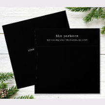 Square Minimalist Typewriter | Black