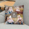 Square Monogram Custom Photo Throw Pillow