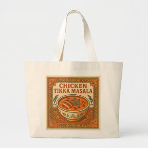 Square Napkin – Chicken Tikka Masala Thai Large Tote Bag