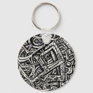 Square One, by Brian Benson Keychain