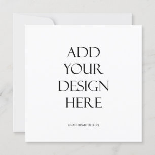 Square or Circle Round Invitation Card Printing