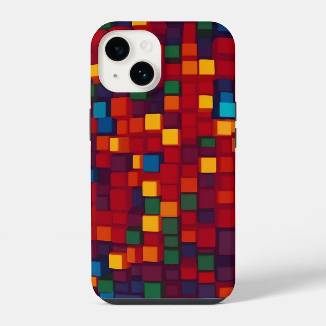 Square or Cube iPhone 14 Case (Back)
