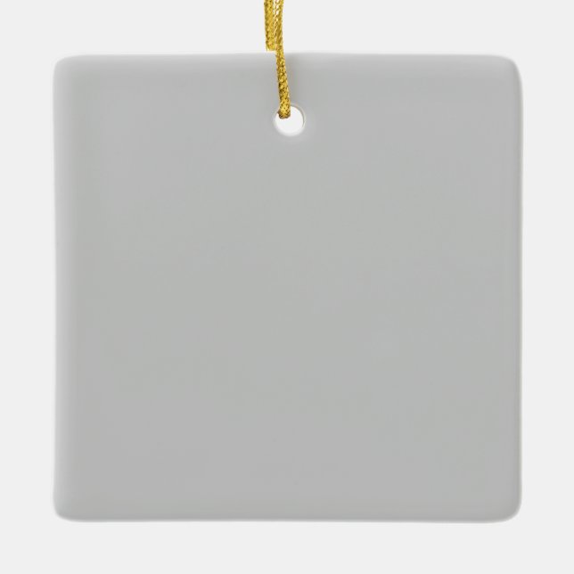 Square Ornament | Elegant Ceramic Keepsake Gift (Front)