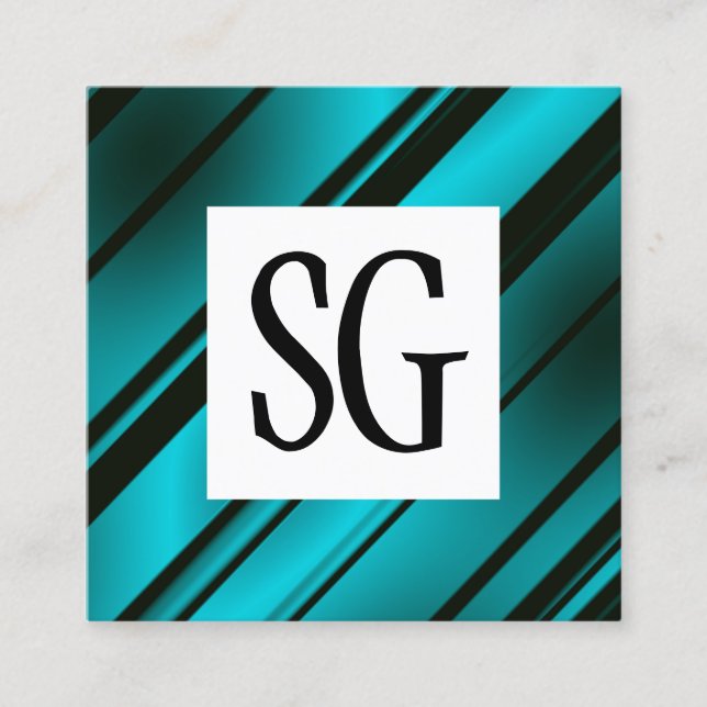 Square Panel - Initials - 031116(7) Business Card (Front)
