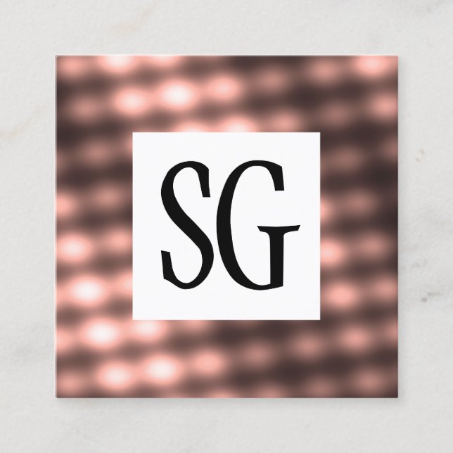 Square Panel - Initials - 140716(07) Square Business Card (Front)