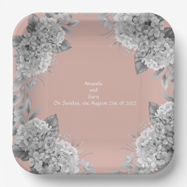 Square  paper plate (Front)